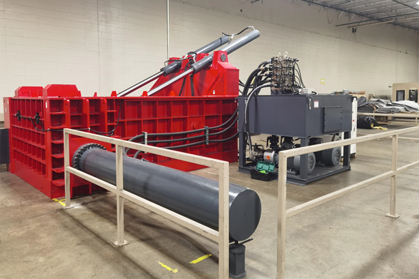 北美洲某家具行業定制彈簧壓塊機案例